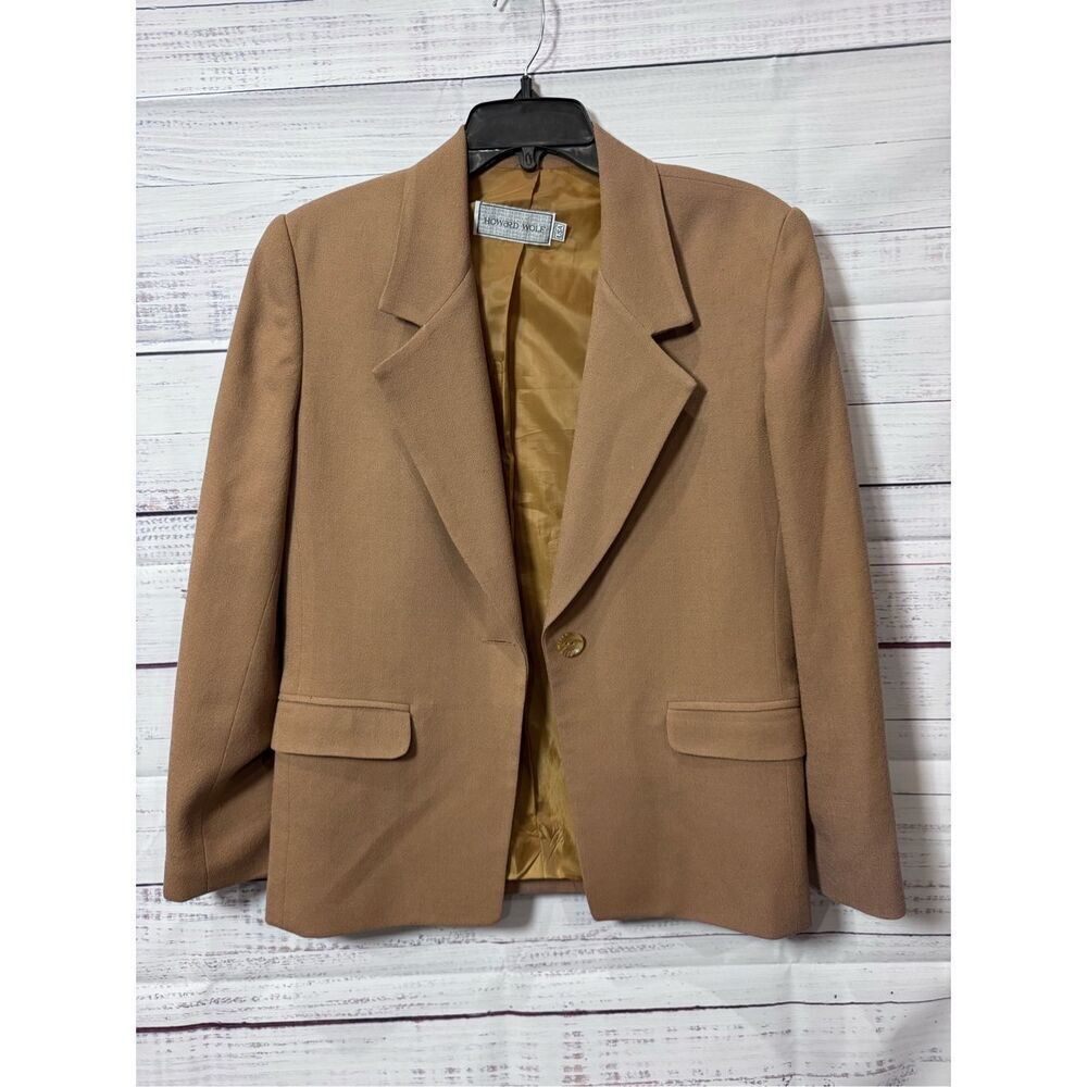 Howard wolf jacket  100% worsted wool size‎ 8 made USA